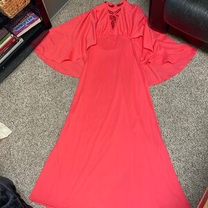 Vintage 70s maxi beaded dress